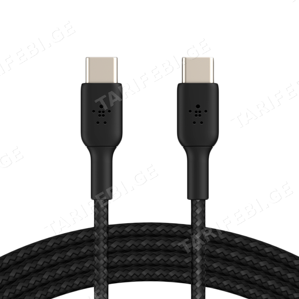 BELKIN USB-C to USB-C Cable Braided, 1M, Black