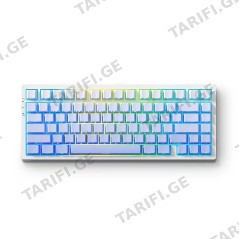 კლავიატურა MCHOSE G75 Pro, Matcha Latte, USB-A/WL/BT, RGB, Glacier Gradient