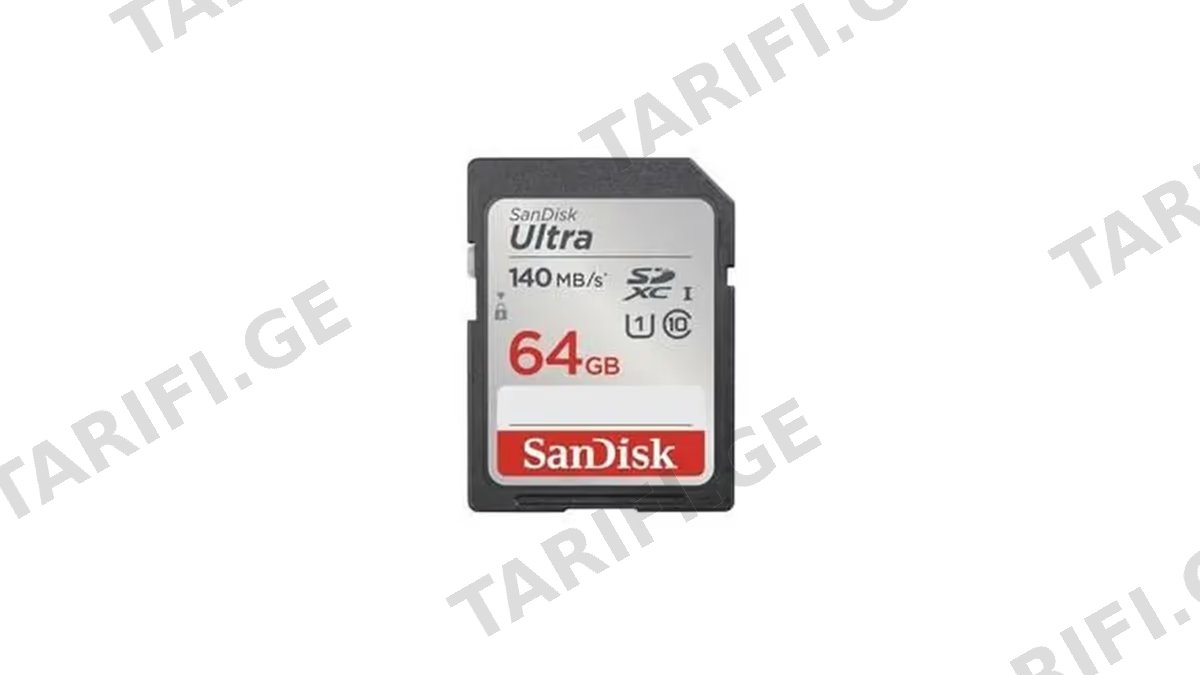 SanDisk 64GB Ultra SD/HC UHS-I Card 140MB/S Class 10 SDSDUNB-064G-GN6IN