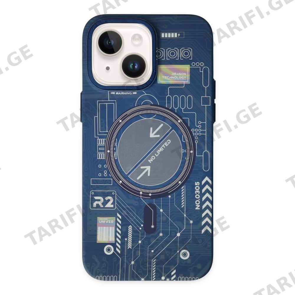 მეტალის ქეისი iPhone 14 Phosphor Metal Slim Magsafe Case