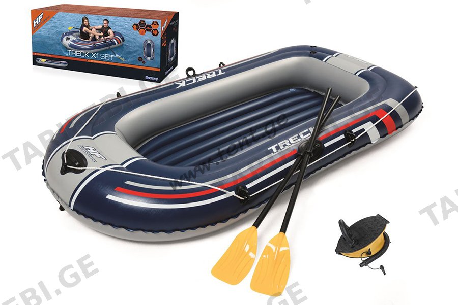 გასაბერი ნავი BestWay TRECK X1 SET 2 ადგილიანი