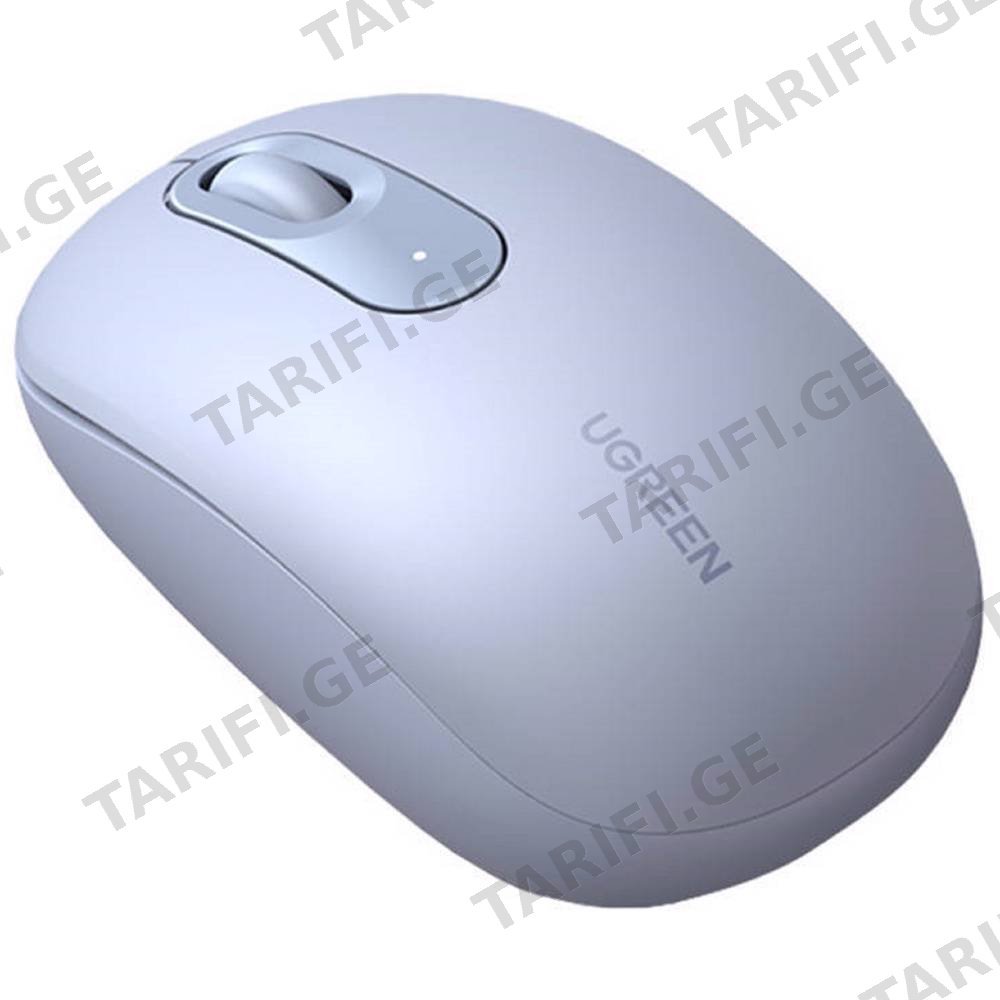 მაუსი UGREEN MU105 (90671), Wireless, USB, Mouse, Dusty Blue