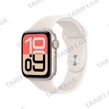 Apple Watch SE 3 GPS 44mm Starlight Aluminium Case With Starlight Sport Band MEHG4 S/M სმარტ საათი