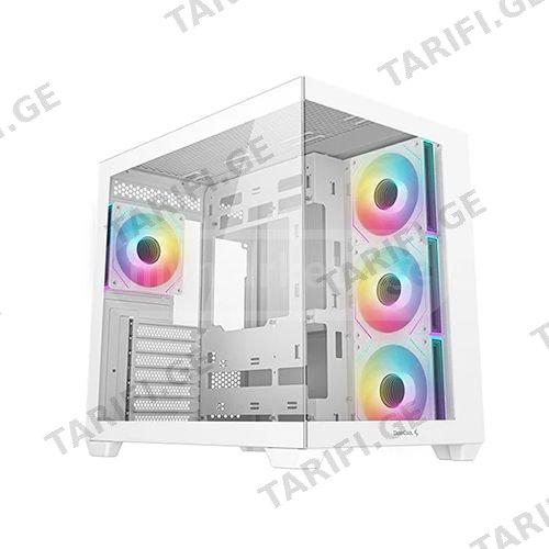 ქეისი - Deep Cool CG530 4F WH White - 4x120 Fan ARGB