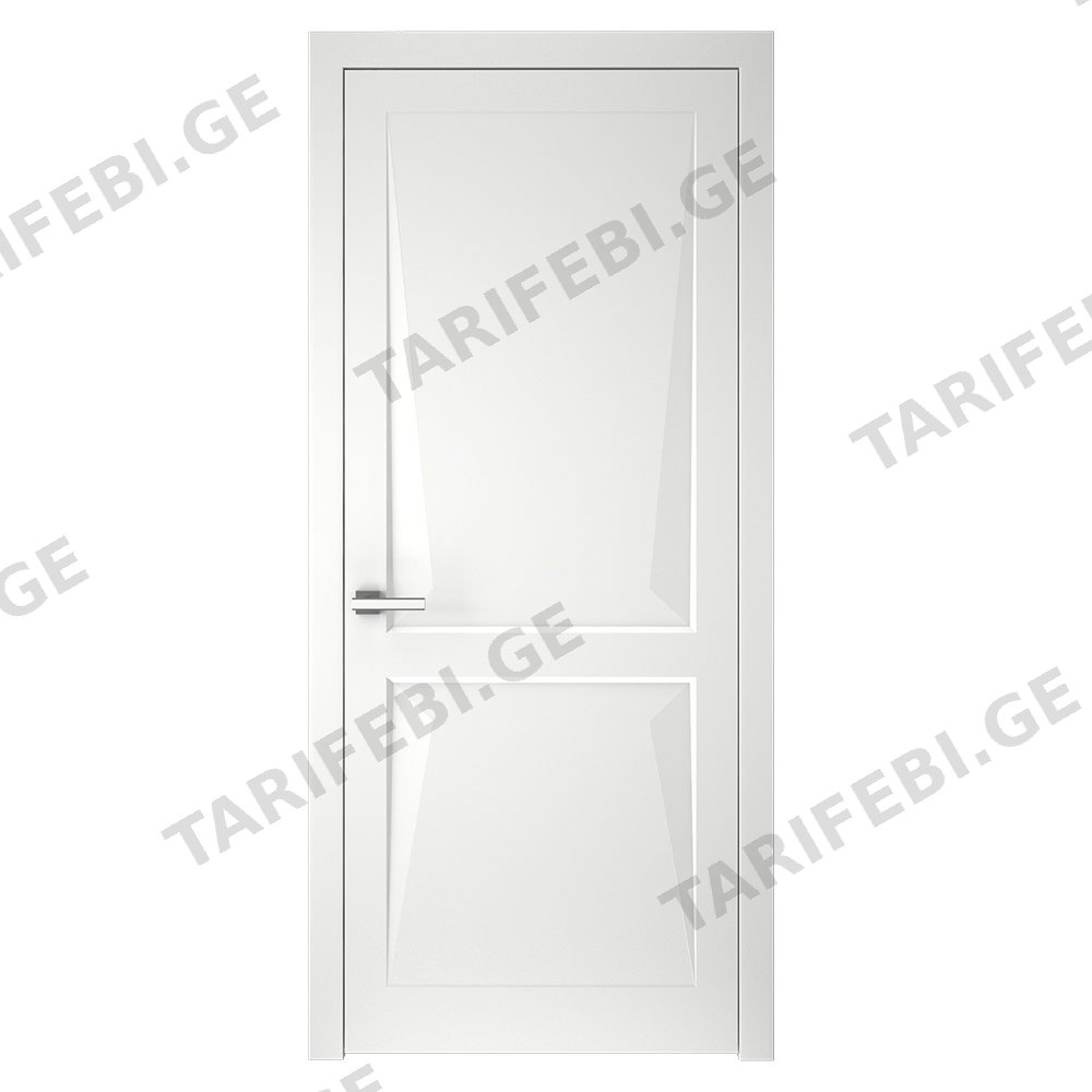 შეღებილი მდფ კარი model 1 3D (White, 800x2150, LR) კომპლექტი