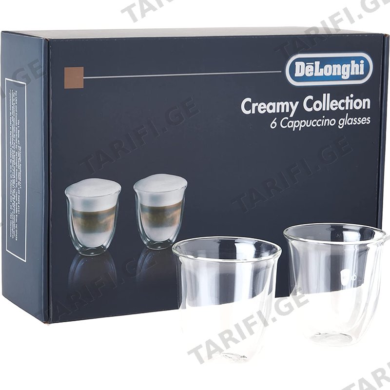 მინის ჭიქა DELONGHI CONF DLSC301 6BICC-CAPPUCCINO 190ML DL