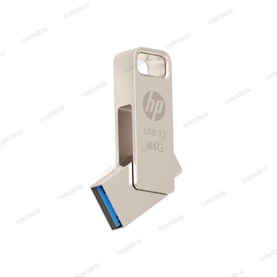 HP x206C OTG USB 3.2 Flash Drive 64GB Silver
