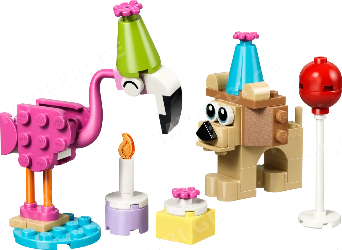 ასაწყობი კონსტრუქცია CUTE ANIMAL BIRTHDAY PARTY 30715 LEGO