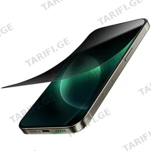Green Lion 9H Steve Privacy Glass Screen Protector For iPhone 16 Plus - Black GN9HSPY16PSBK