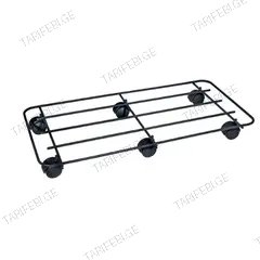 სადგამი ყვავილების ბორბლებზე Metallurgica Buzzi Pot mover Universal Rectangular 94X37 სმ