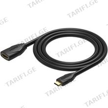 VENTION ABAAF Mini HDMI Extension Cable 1M Black Mini HDMI კაბელი