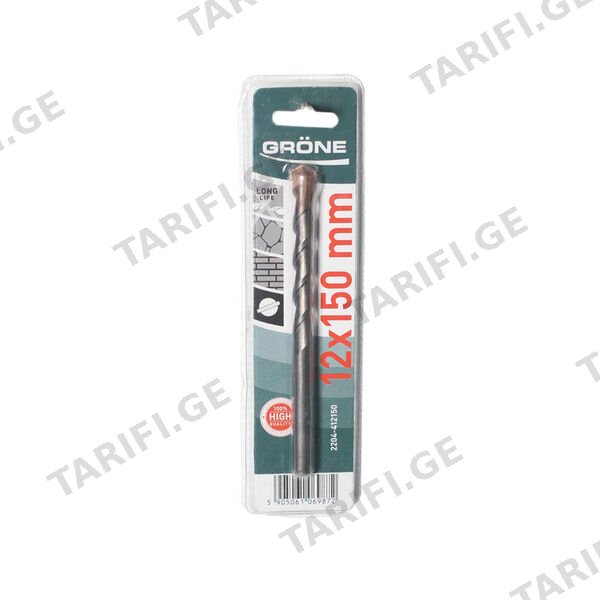 ბეტონის ბურღი 12X150 მმ GRONE