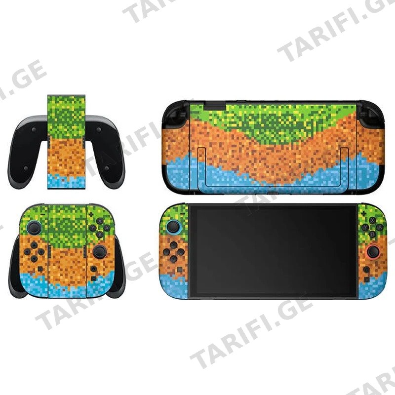 კონსოლის სტიკერები NINTENDO SWITCH 2-სთვის DOBE TNS-5192 ლურჯი/მწვანე
