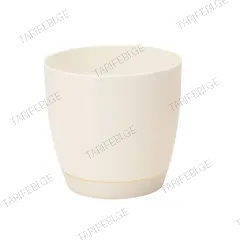პლასტმასის ქოთანი FORM PLASTIC Toscana round 0742-001 Ø15 კრემი