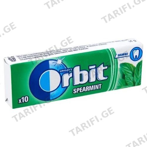 საღეჭი რეზინი ორბიტი სპერმინტი / 14 გრ