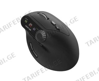GRN078-Green Lion Smart OLED Vertical Mouse - Black