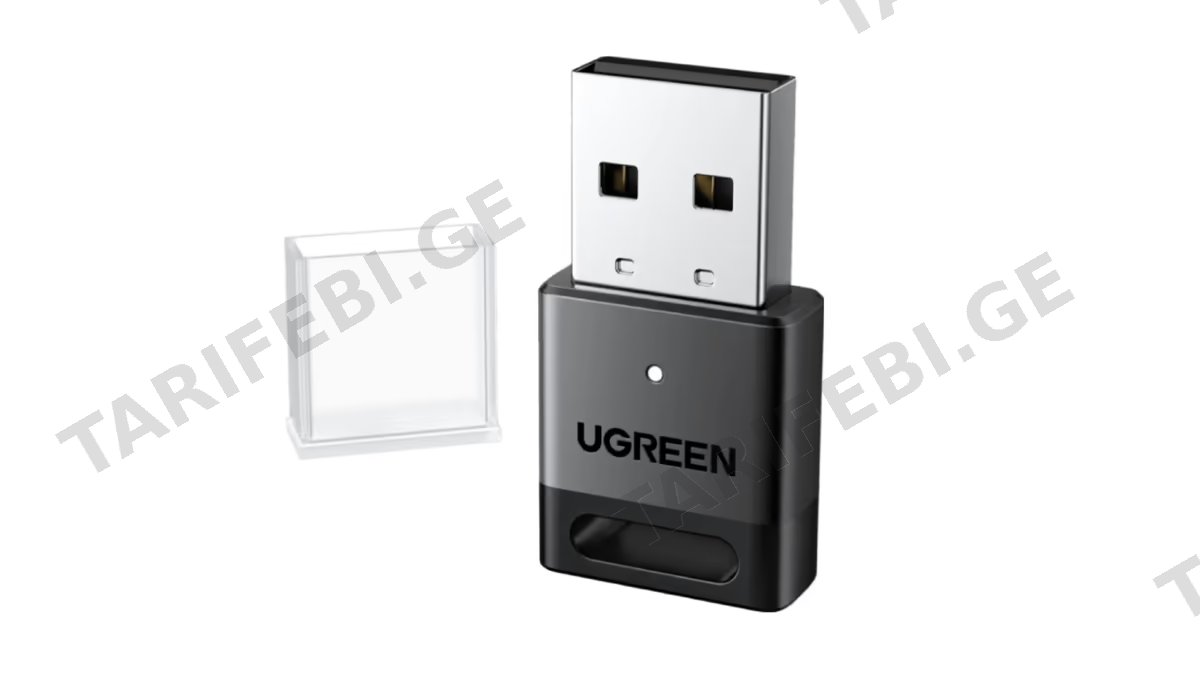 Bluetooth ადაპტერი UGREEN CM748 (45134), USB Bluetooth 5.4 Adapter, Black