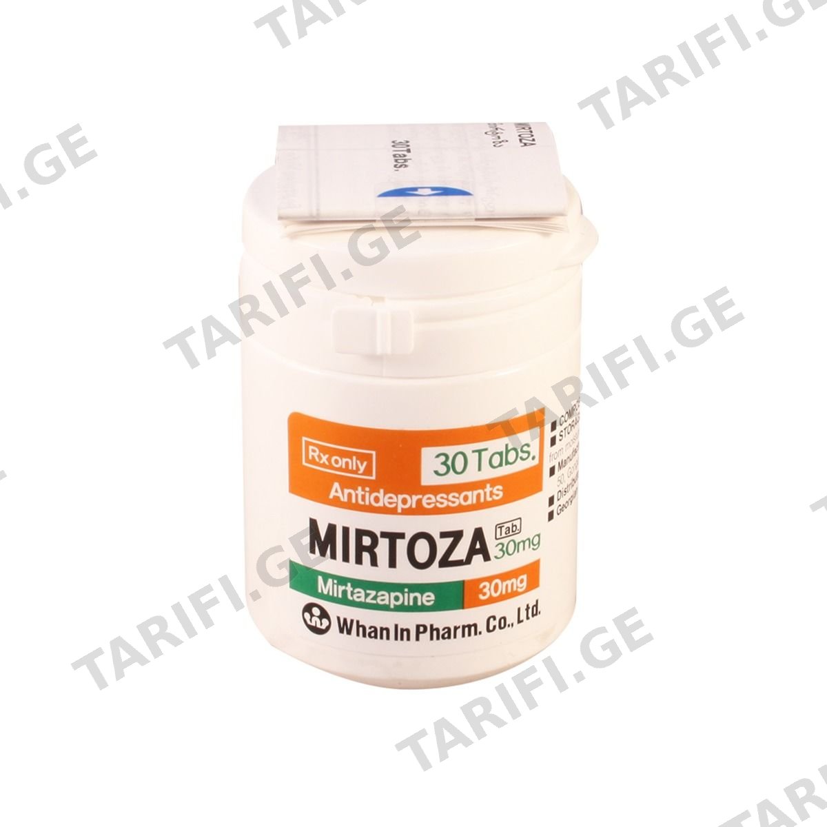 Mirtoza - მირტოზა 30მგ 30 ტაბლეტი