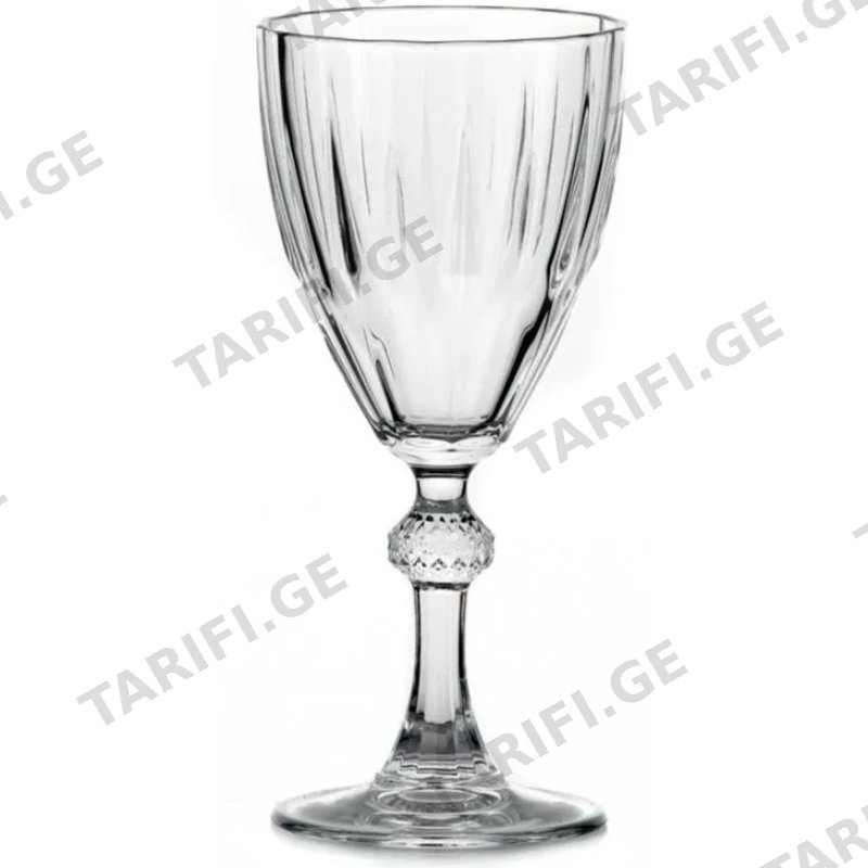 ღვინის ჭიქების ნაკრები PASABAHCE DIAMOND (245 ML, 6 PCS)