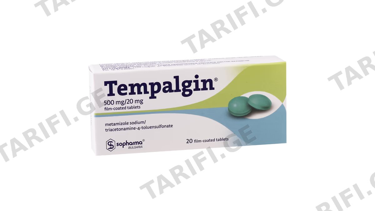 ტემპალგინი ტაბ.500მგ/20მგ.N20 (10x2)