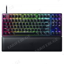 RAZER HUNTSMAN V2 TENKEYLESS PURPLE SWITCH სადენიანი მექანიკური კლავიატურა
