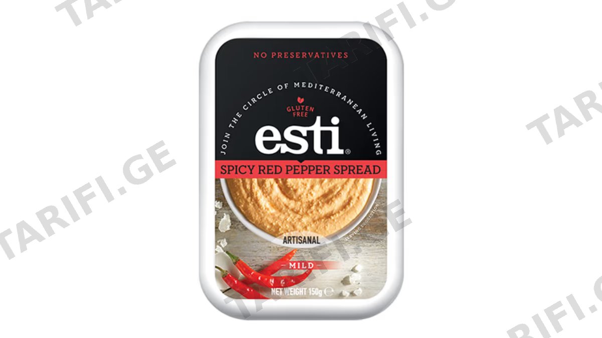 ცხარე წითელი წიწაკის დიფი/ Esti/ 150 გ