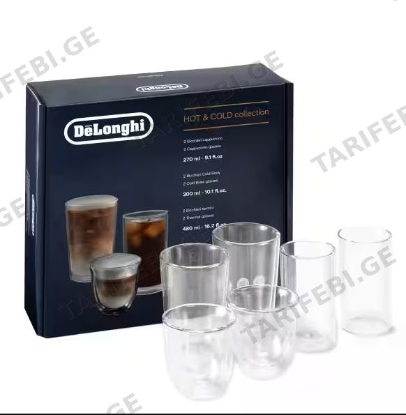 ყავის ჭიქების ნაკრები DeLonghi DLSC326