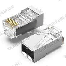 VENTION IDCR0-50 Cat.6 FTP RJ45 Modular Plug Transparent 50 Pack