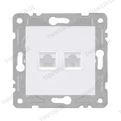 როზეტი TDM RJ45 RJ11 QUAD თეთრი