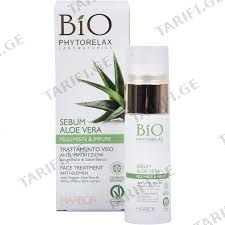 ფიტორილექსი სახის კრემი 5960 Sebum Aloe Vera-ის ნაკლოვ.სამკ.საშ.30მლ *