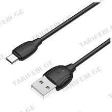 BOROFONE BX19 Benefit charging data cable for Micro Black