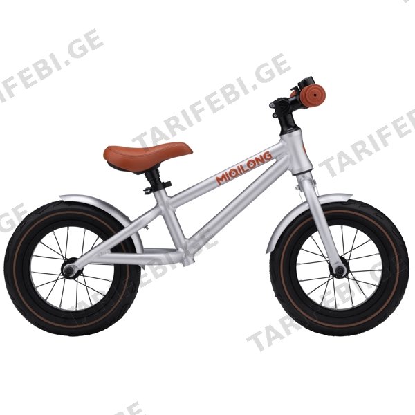 საბავშვო ბალანს ველოსიპედი Miqilong ZCY-RVA12 Bigovel, 12", Children's Balance Bicycle, Silver