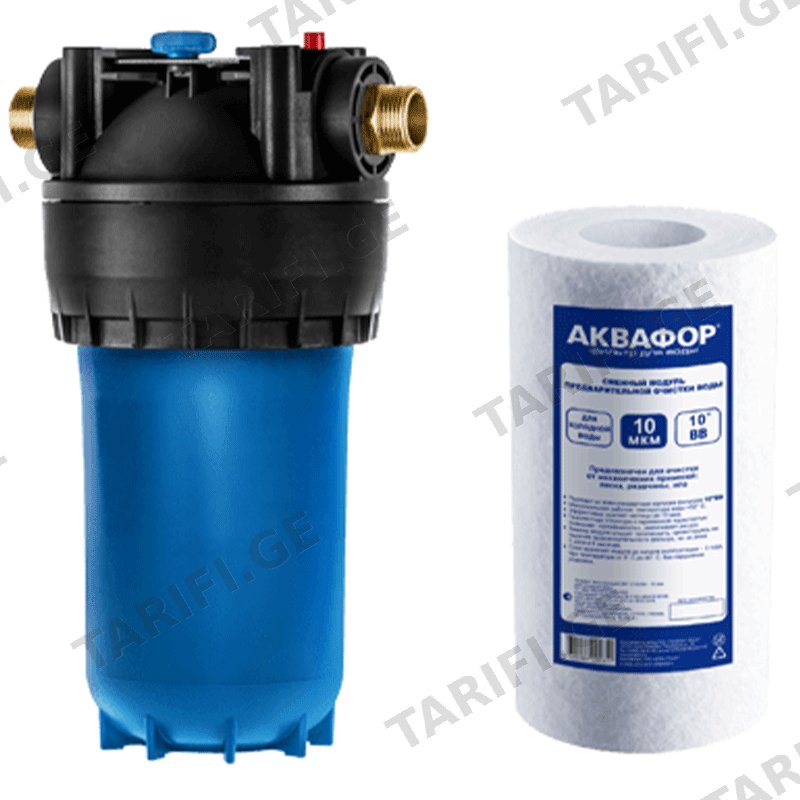 პირველადი წმენდის წყლის ფილტრი AQUAPHOR GROSS 10