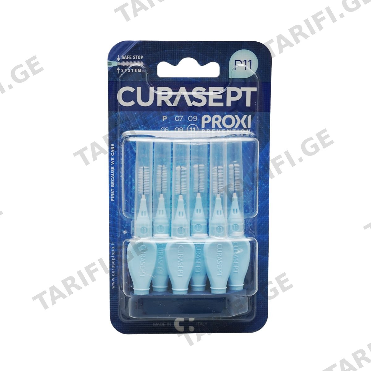 კბილთაშუა ჯაგრისი P11 Light Blue 2810 კურასეპტი - Curasept