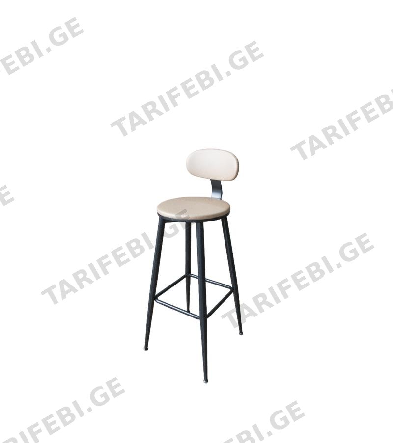 ბარის სკამი #FSHYJ-2308-4 ფერი: BEIGE