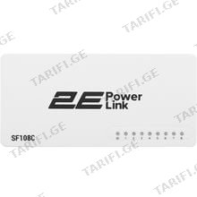 სვიჩი 2E SF108C POWERLINK SWITCH 8XFE, UNMANAGED, WHITE