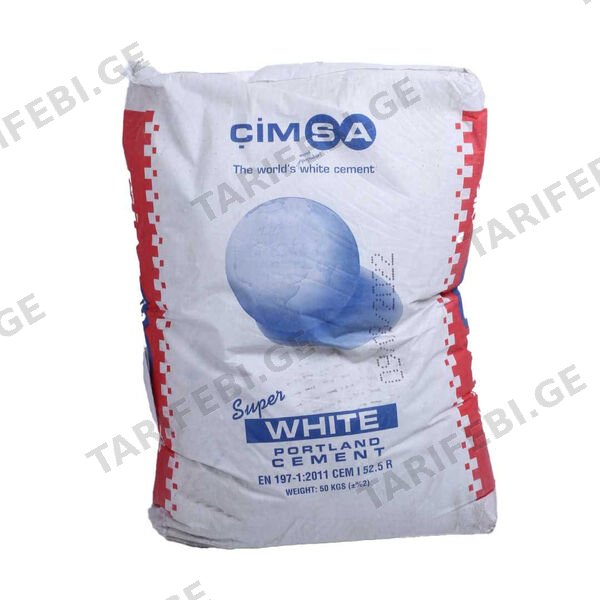 ცემენტი თეთრი 50კგ (cimsa)