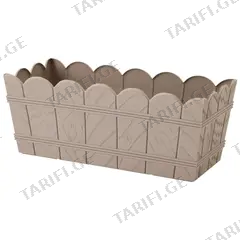 პლასტმასის ქოთანი FORM PLASTIC Elba box 2736-051 Ø40 მუქი ნაცრისფერი