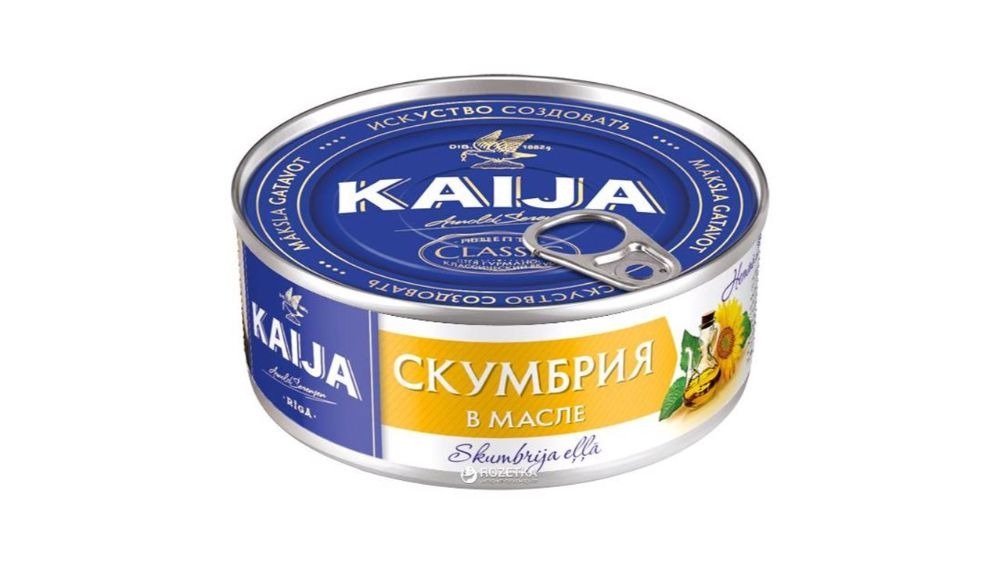Kaija სკუმბრია ზეთში 240გრ