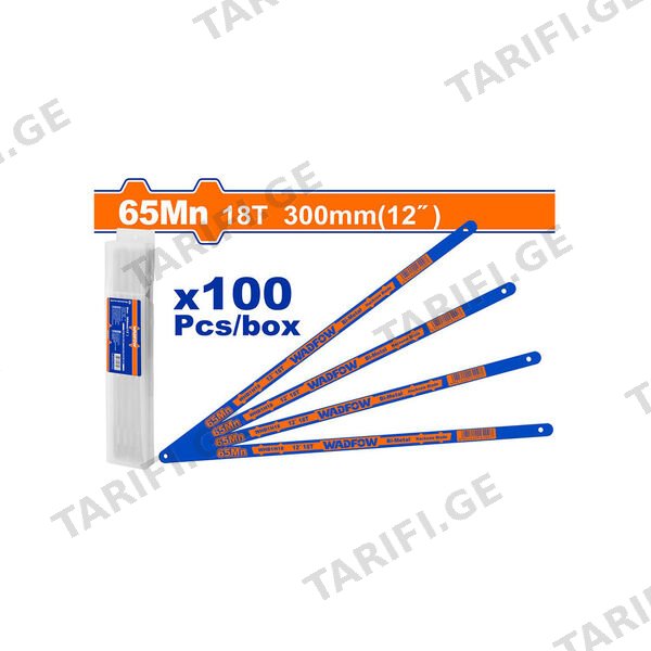 ხერხის პირის კომპლექტი (100 ც) 18T (WHB1H18) WADFOW