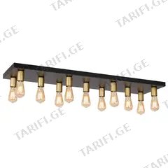 საკიდი Luminex 1310 Filo 11 E27 15W შავი ოქროსფერი