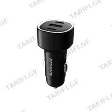Car Charger Proove Flash 60W (2*Type-C + USB) black