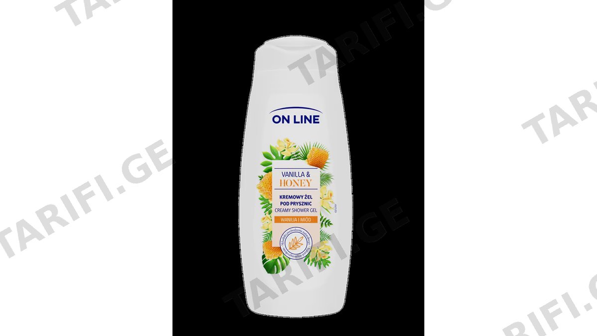 ონ ლაინ შხაპის გელი 7942 VANILLA HONEY 400მლ *