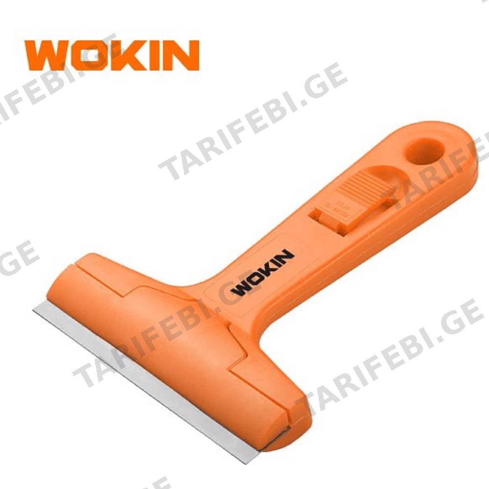 კედლის საფხეკი Wokin 301018, 100×18.5mm, Wall Scraper, Orange