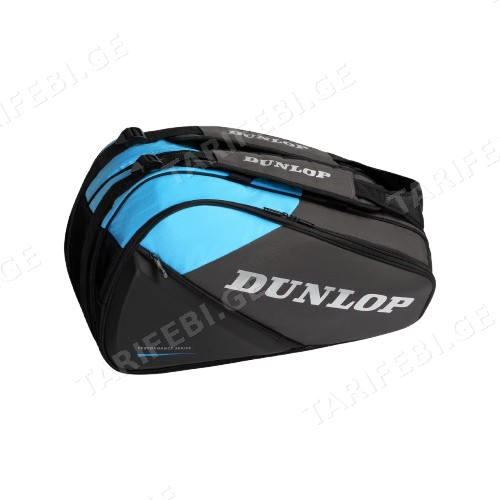ჩოგბურთის ჩანთა Dunlop FX-PERFORMANCE RACKETBAG CYAN / GUN METAL
