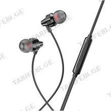 HOCO M90 Delight Type-C wired digital earphone with microphone black shadow