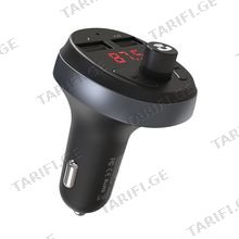 HOCO E41 In-car audio wireless FM transmitter Black