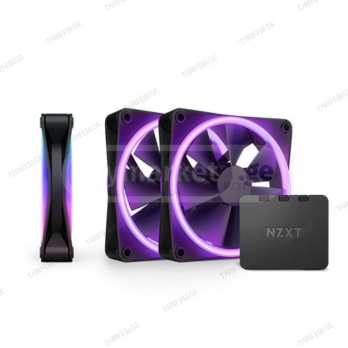 ქეისის გაგრილება - NZXT F120 Duo 3x120 Fan ARGB Black