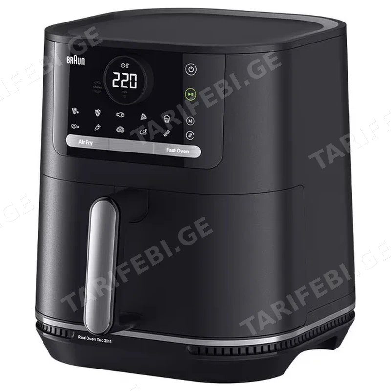 აეროგრილი BRAUN HF5050IBK 2000W 6 ლიტრი 15 პროგრამა შავი