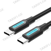 VENTION COSBI USB 2.0 C Male to Male Cable 3M Black PVC Type